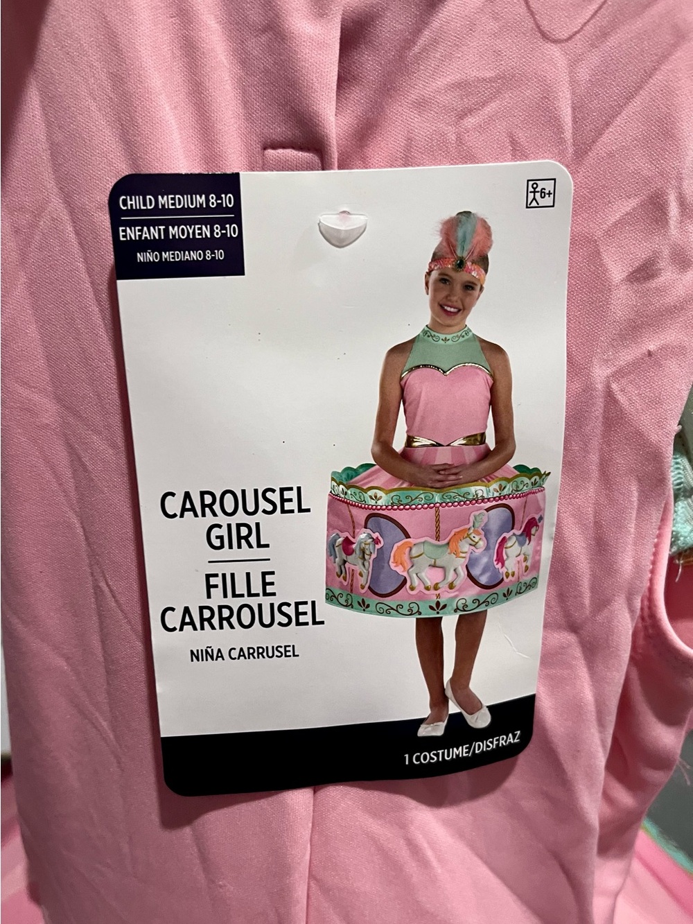 Girl Carousel Costume Child Medium (8-10) no head piece